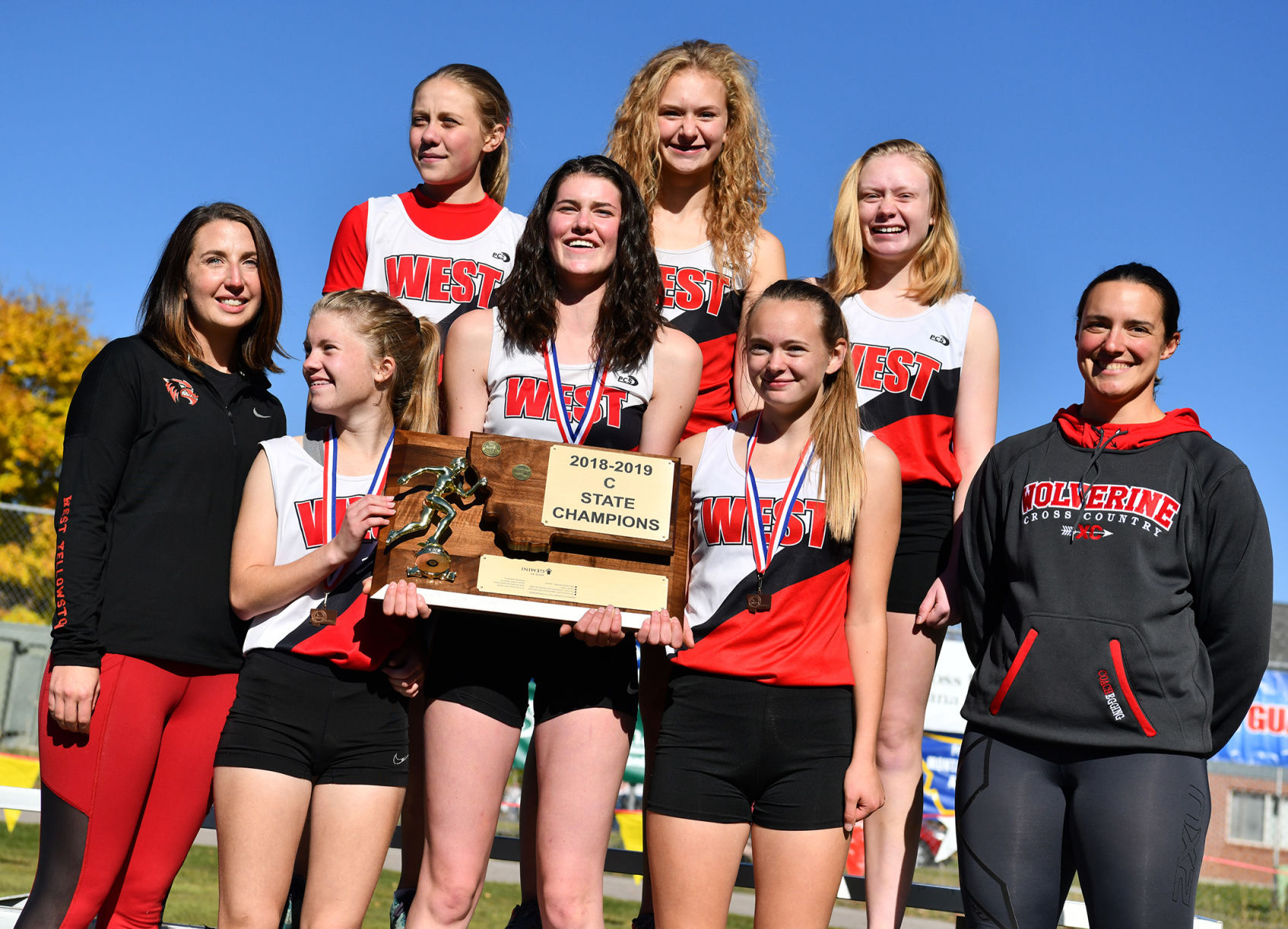 C Cross Country Girls - West Yellowstone Wolverines